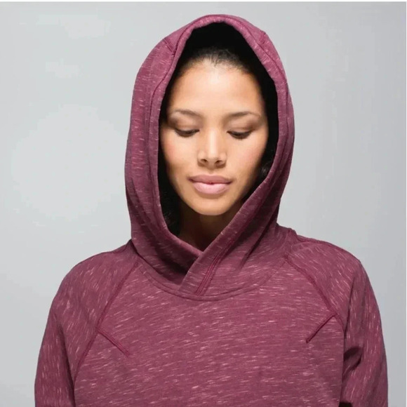 Lululemon Om & Roam Hoodie Sweatshirt Pullover Double Zip Hooded Maroon Rust 2 - Picture 12 of 13